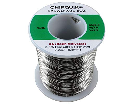 Algopix Similar Product 15 - Chip Quik RASWLF031 8OZ LF Solder Wire