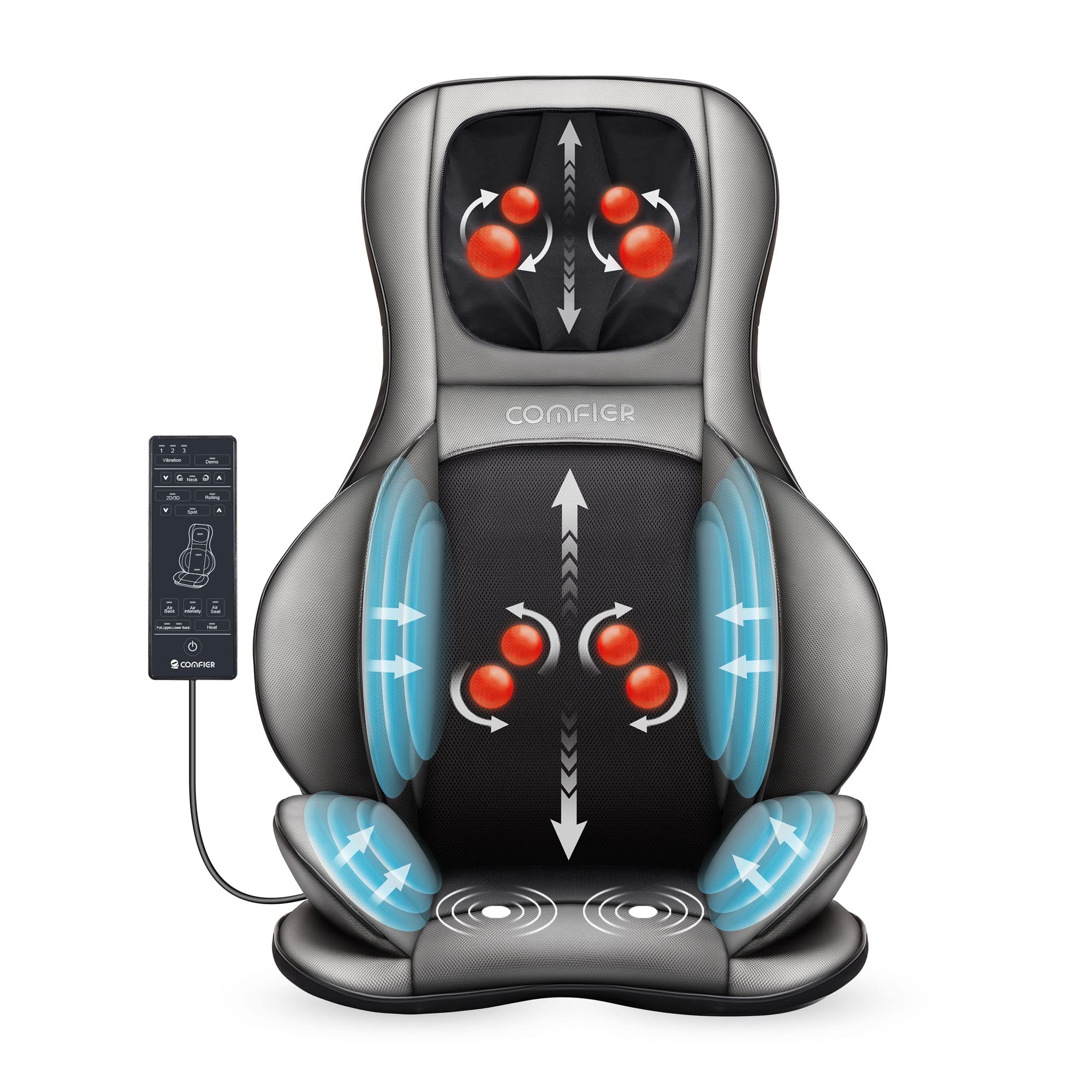 Algopix Similar Product 4 - COMFIER Shiatsu Neck Back Massager with