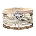 Algopix Similar Product 12 - Desimtion Tree of Life Leather Bracelet