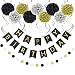 Algopix Similar Product 20 - LITAUS Black Gold Birthday Decorations