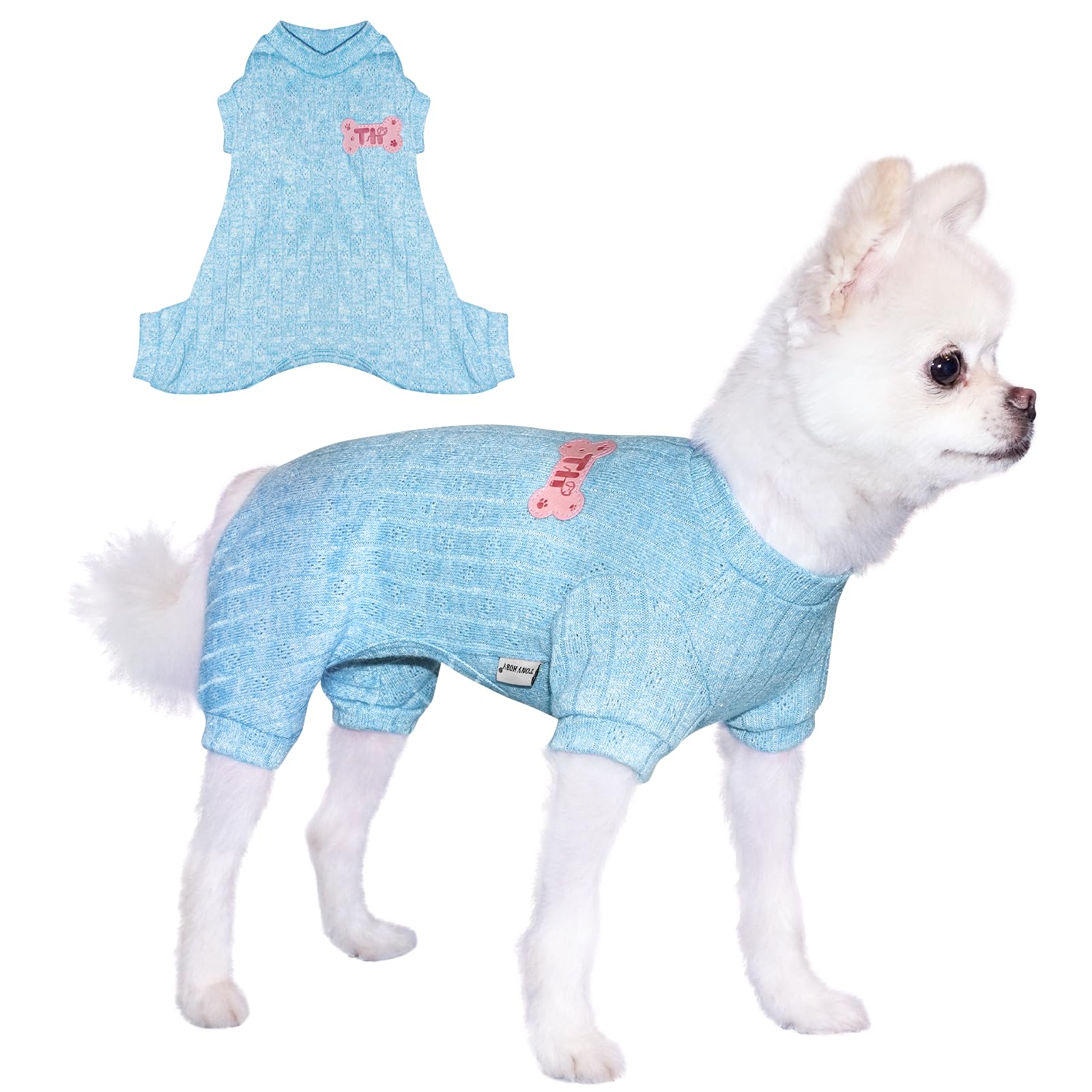 Algopix Similar Product 16 - TONY HOBY Dog Pajamas Dog Jumpsuits 4