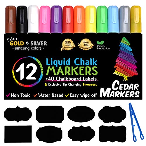 Algopix Similar Product 16 - Cedar Markers Liquid Chalk Markers 3