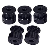 Algopix Similar Product 16 - Sunhokey GT2 Black Aluminum 20 Teeth