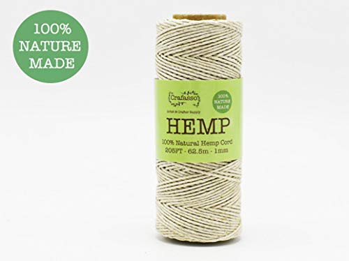 Algopix Similar Product 3 - Crafasso Hemp Twine Cord Spool 205ft