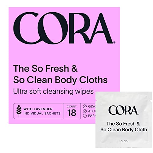 Algopix Similar Product 17 - Cora Body Cloths Cleansing Wipes