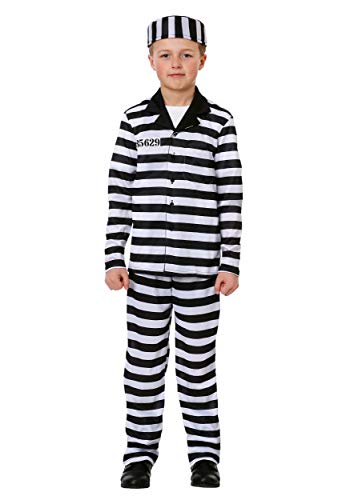 Algopix Similar Product 19 - Boy's Jailbird Costume Large