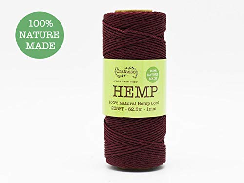 Algopix Similar Product 9 - Crafasso Hemp Twine Cord Spool 205ft