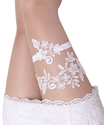 Algopix Similar Product 1 - Wedding Garters for Bride Bridal Lace