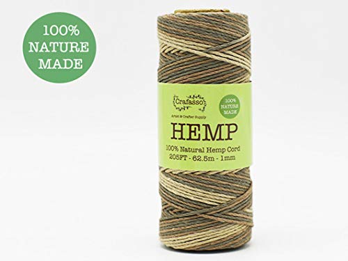 Algopix Similar Product 19 - Crafasso Hemp Twine Cord Spool 205ft