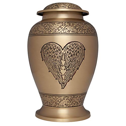 Algopix Similar Product 5 - Ansons Urns Angel Heart Cremation Urn