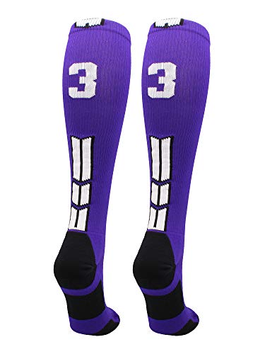 Algopix Similar Product 4 - MadSportsStuff Player Id Number Socks