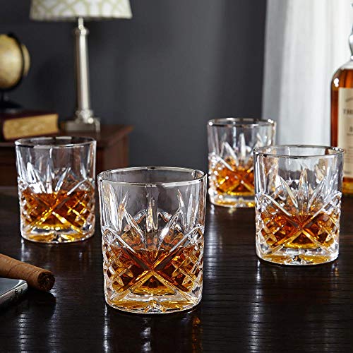 Algopix Similar Product 8 - Cut Crystal Whiskey Glasses Set of 4