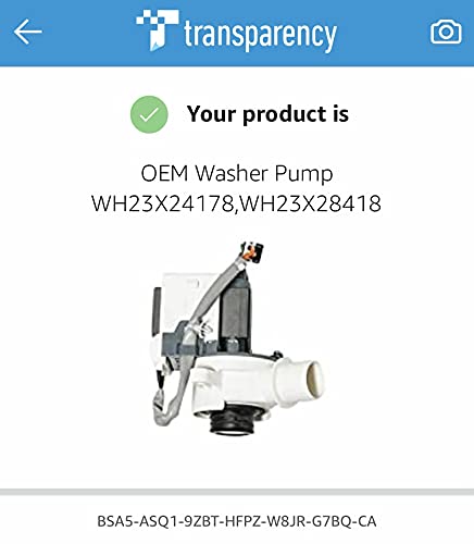 Algopix Similar Product 18 - OEM Washer Pump WH23X24178,WH23X28418