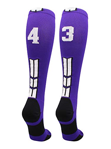 Algopix Similar Product 6 - MadSportsStuff Player Id Number Socks
