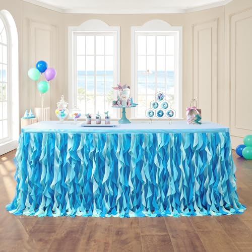 Algopix Similar Product 11 - leegleri 6FT Tulle Ruffle Curly Willow