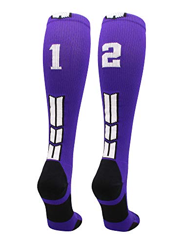 Algopix Similar Product 9 - MadSportsStuff Player Id Number Socks
