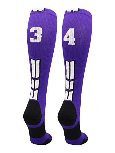 Algopix Similar Product 20 - MadSportsStuff Player Id Number Socks