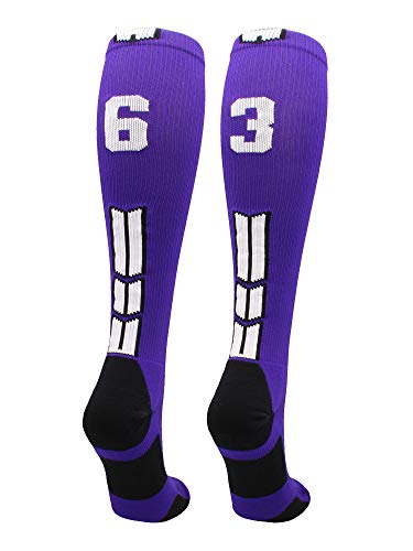 Algopix Similar Product 13 - MadSportsStuff Player Id Number Socks