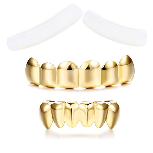 Algopix Similar Product 6 - Finrezio Gold Plated Grillz Hip Hop