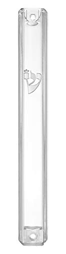 Algopix Similar Product 20 - AS Mezuzot Clear Lucite Mezuzah Case