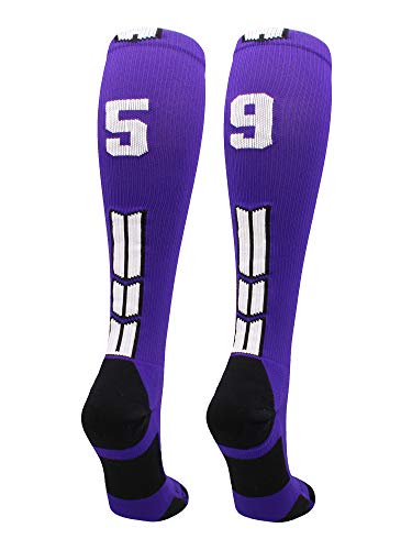 Algopix Similar Product 11 - MadSportsStuff Player Id Number Socks
