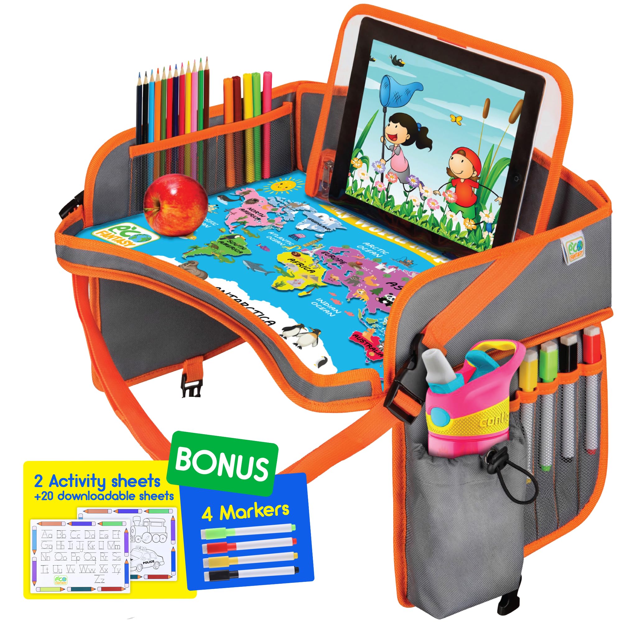 Algopix Similar Product 3 - ECOFANTASY Kids Travel Tray 