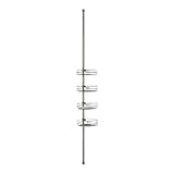 Algopix Similar Product 11 - Zenna Home Wedge Pole Shower Caddy 