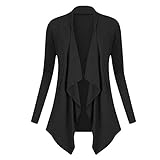 Algopix Similar Product 19 - iDWZA Fashion Women Solid Drape Front