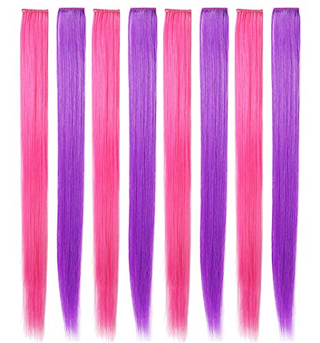 Algopix Similar Product 3 - SARARHY Pink and Purple Wig Pieces for