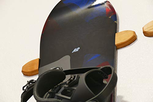 Algopix Similar Product 9 - Snowboard Wall Display Rack  Cherry