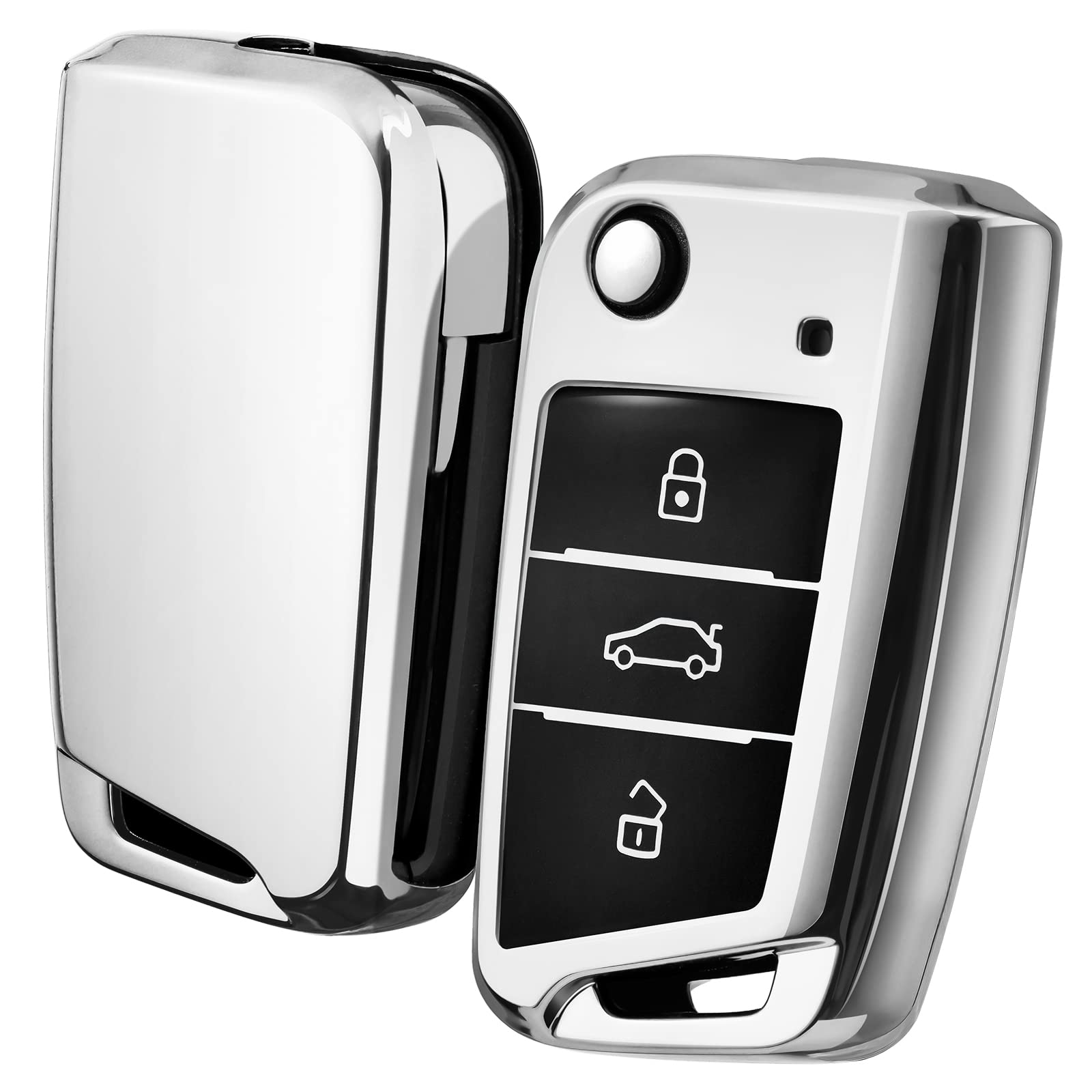 Algopix Similar Product 5 - OATSBASF Car Key Fob Cover VW Key Case
