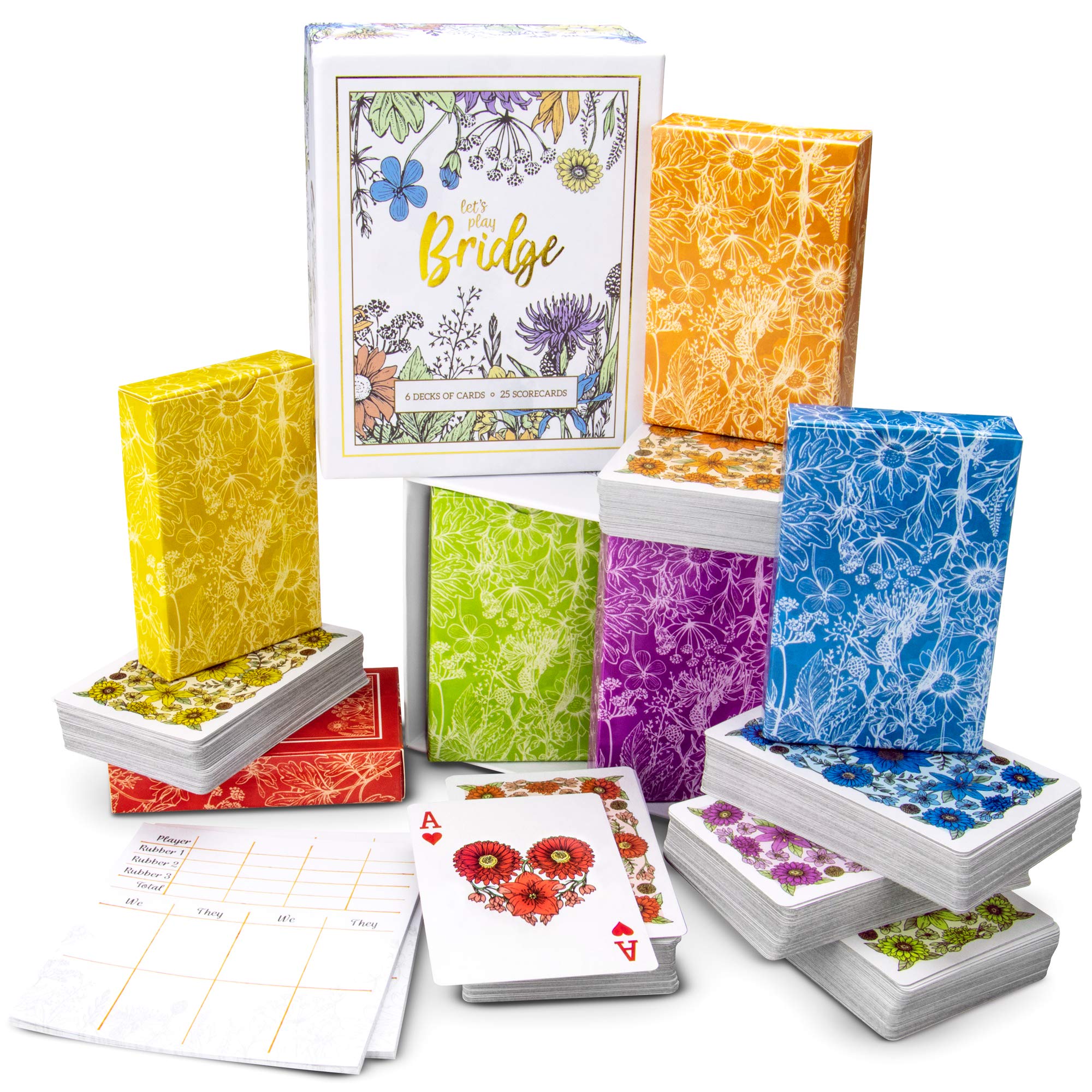Algopix Similar Product 18 - Lets Play Bridge 6 Decks of