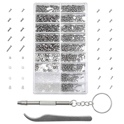 Algopix Similar Product 16 - Jalan 1000pcs Eyeglass Screws Repair