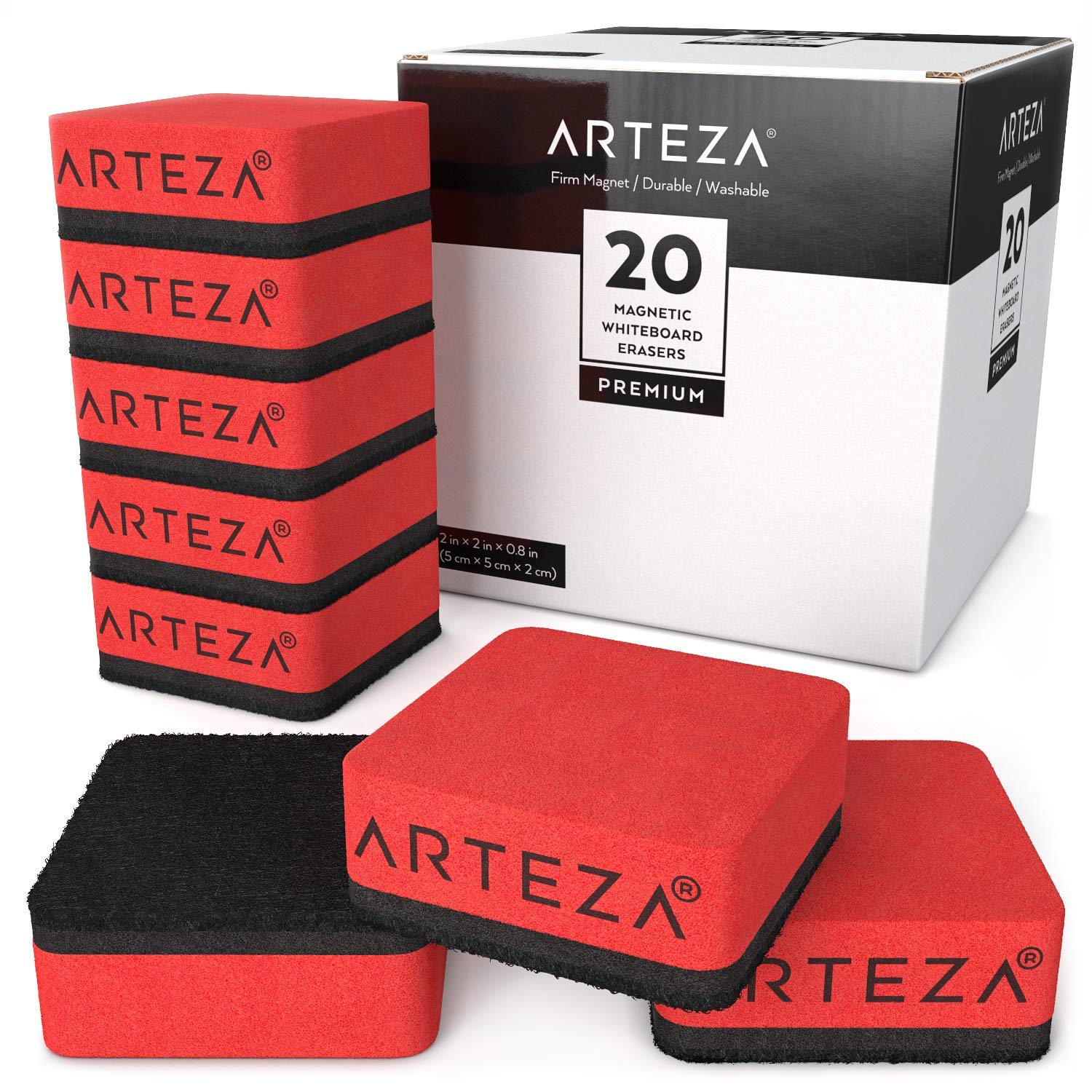 Algopix Similar Product 11 - Arteza Mini Whiteboard Erasers Pack of
