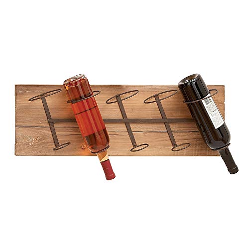 Algopix Similar Product 6 - Benzara Brown BM04641 Wooden Wine Rack