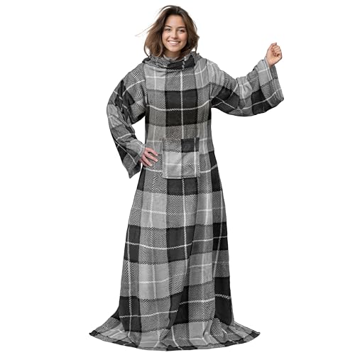 Algopix Similar Product 20 - PAVILIA Wearable Blanket with Sleeves