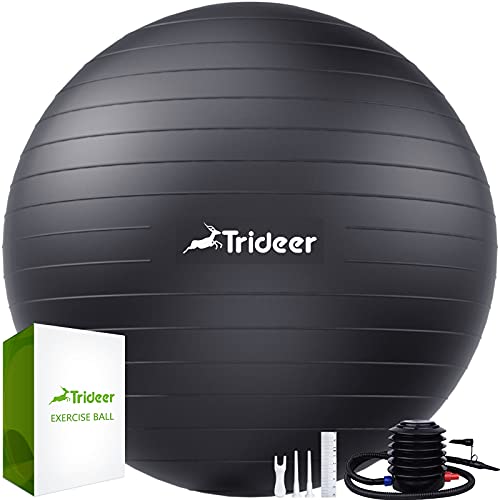 Algopix Similar Product 18 - Trideer Extra Thick Yoga Ball Exercise