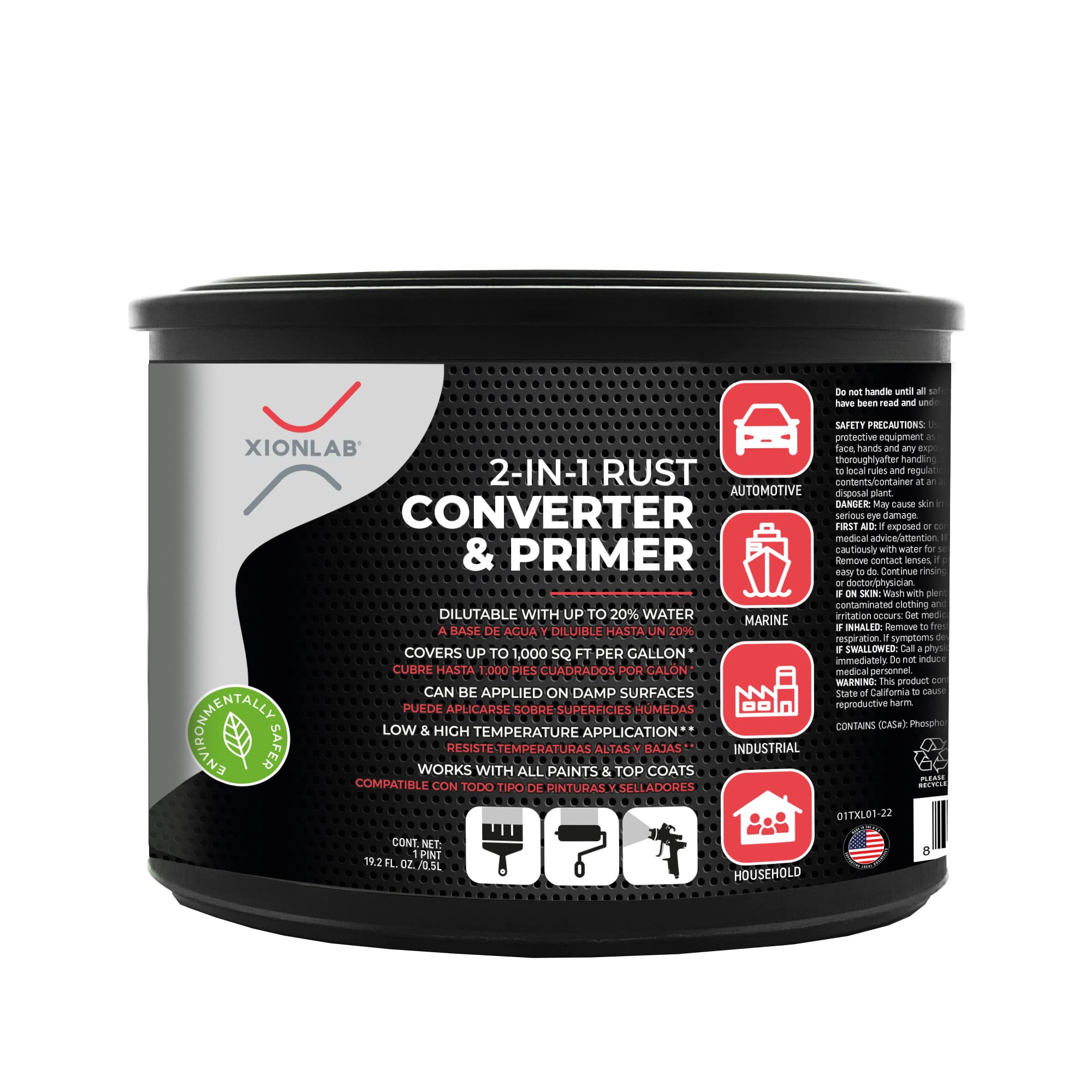 Algopix Similar Product 5 - XIONLAB 2 in 1 Rust Converter  Metal