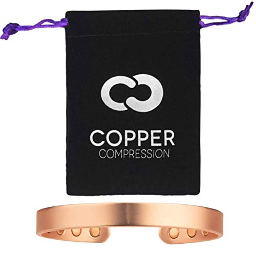 Algopix Similar Product 3 - Bracciale in rame puro a compressione