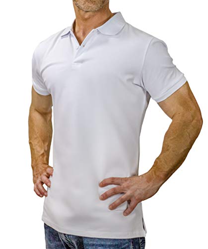 Algopix Similar Product 2 - Grit Lab Mens Slim Fit Polo Small US