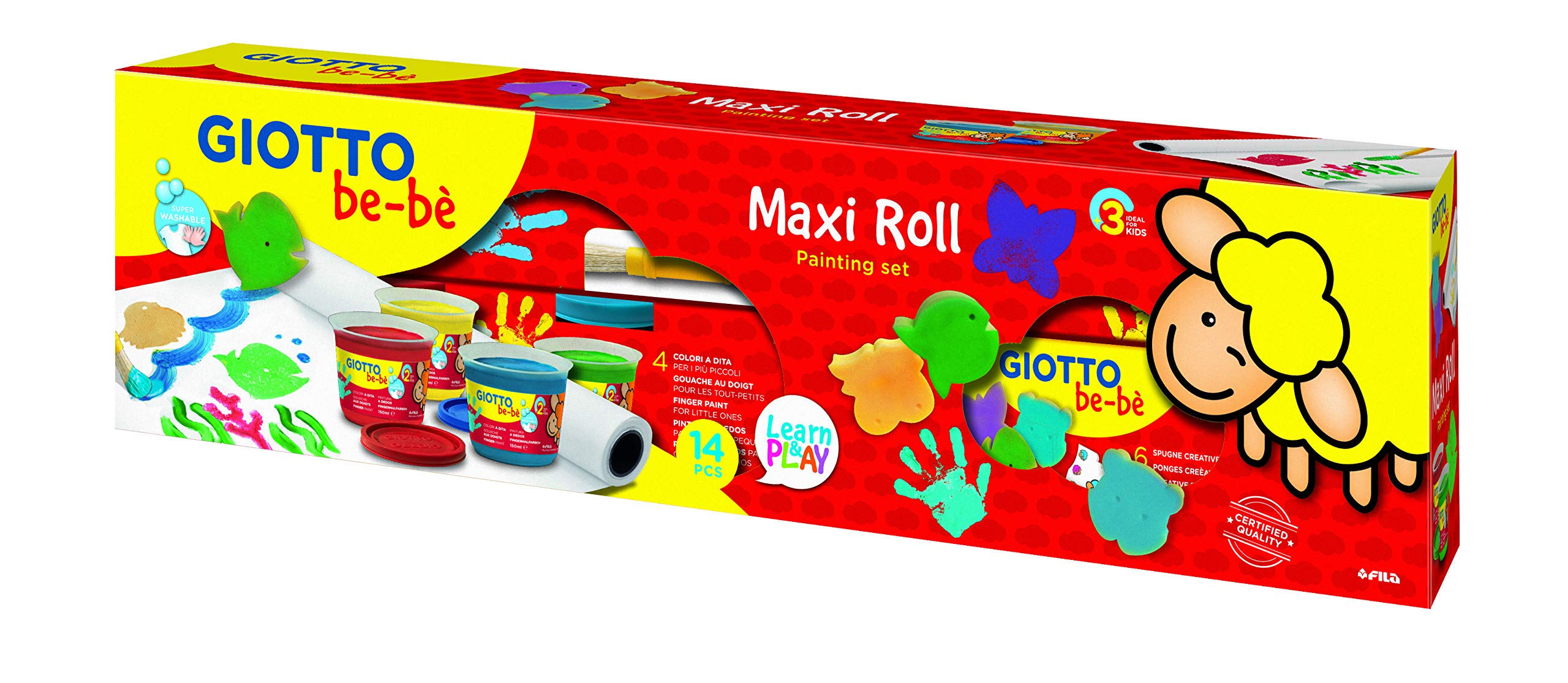 Algopix Similar Product 18 - GIOTTO beb Maxi Roll Finger Paint