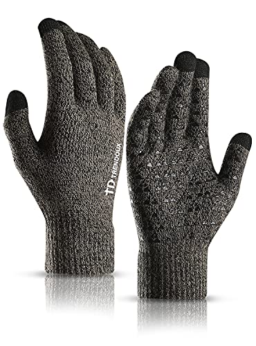 Algopix Similar Product 5 - TRENDOUX Winter Gloves Knit Touch