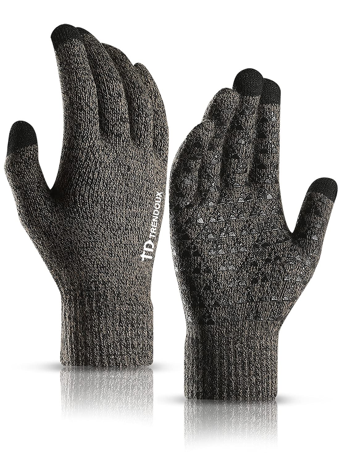 Algopix Similar Product 8 - TRENDOUX Winter Gloves Knit Touch