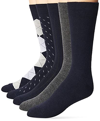 Algopix Similar Product 4 - Mens Classic Dress Socks Black and