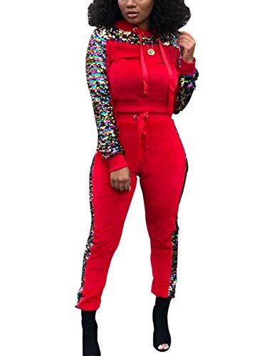 Algopix Similar Product 8 - Womens 2 Piece Sequin Tracksuit