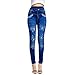 Algopix Similar Product 6 - JOFOW Womens Pencil Jeans Flowers