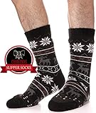 Algopix Similar Product 17 - Mens Slipper Fuzzy Socks Thick Heavy