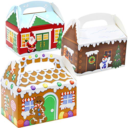 Algopix Similar Product 7 - 24 Pieces 3D Christmas House Cardboard