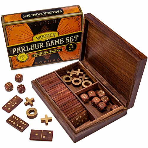 Algopix Similar Product 12 - Brybelly Vintage Wooden 3in1 Parlour