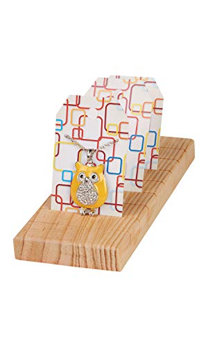 Algopix Similar Product 11 - Natural Wood Jewelry Card Display  9L